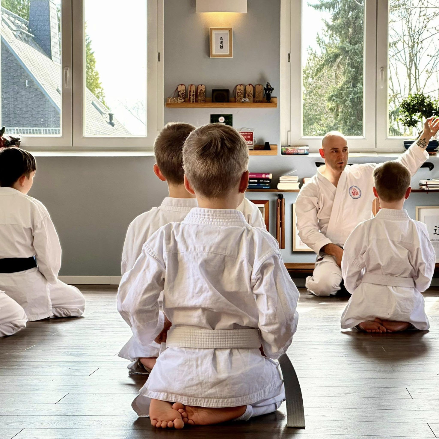 Kinderübung Shirasagi Shima Dojo Chemnitz